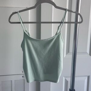American Eagle Mint Green Ribbed Camisole Top